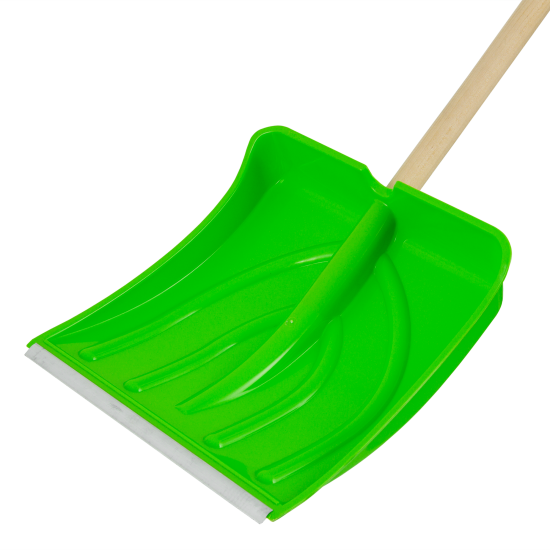 Лопата для уборки снега Павловская заря 38x152 см пластик с черенком