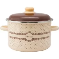 Цилиндрическая эмалированная кастрюля appetite Vintage