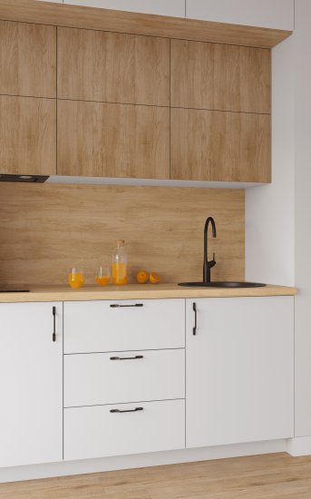 Цоколь для кухни Delinia 240x10 см ПВХ цвет белый