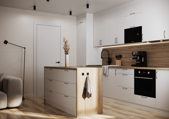 Цоколь для кухни Delinia 240x10 см ПВХ цвет белый
