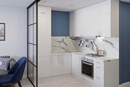 Комплект для установки кухонного цоколя Delinia 10 см ПВХ цвет белый