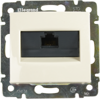 Розетка компьютерная RJ45 категория 5e UTP - Legrand Valena - с захватами - слоновая кость