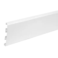 Нащельник на клипсах 55x10x3000 мм белый