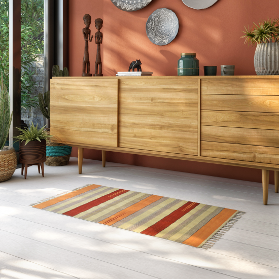 Коврик декоративный хлопок Inspire Naelie 60x140 см цвет мультиколор