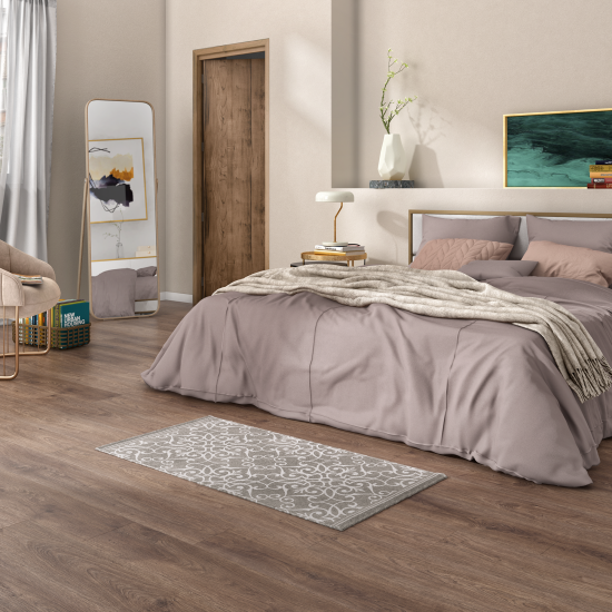 Коврик декоративный хлопок Inspire Lesia 60x120 см цвет бежевый