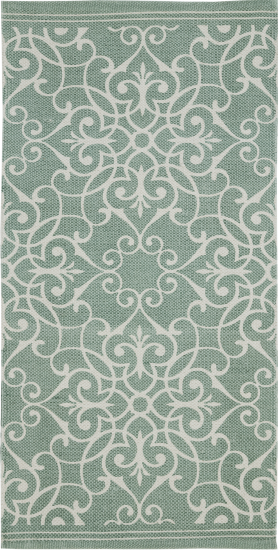 Коврик декоративный хлопок Inspire Lesia 60x120 см цвет зеленый