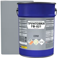 Грунтовка Empils ГФ-021 для металлических и деревянных поверхностей цвет серый 5.5 кг