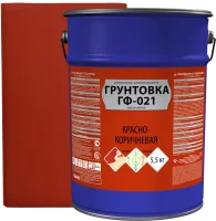 Грунтовка Empils ГФ-021 для металлических и деревянных поверхностей цвет красно-коричневый 5.5 кг