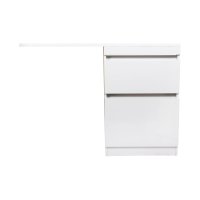 Напольная тумба Style Line Даллас 120, Люкс белая, PLUS, ЭМАЛЬ