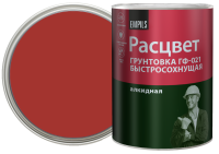 Грунтовка для сухих помещений Расцвет ГФ-021 1 кг цвет красно-коричневый