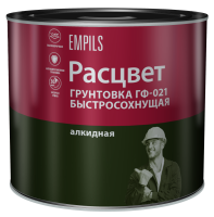 Грунтовка для сухих помещений Расцвет ГФ-021 2.5 кг цвет серый