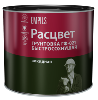 Грунтовка для сухих помещений Расцвет ГФ-021 2.5 кг цвет красно-коричневый