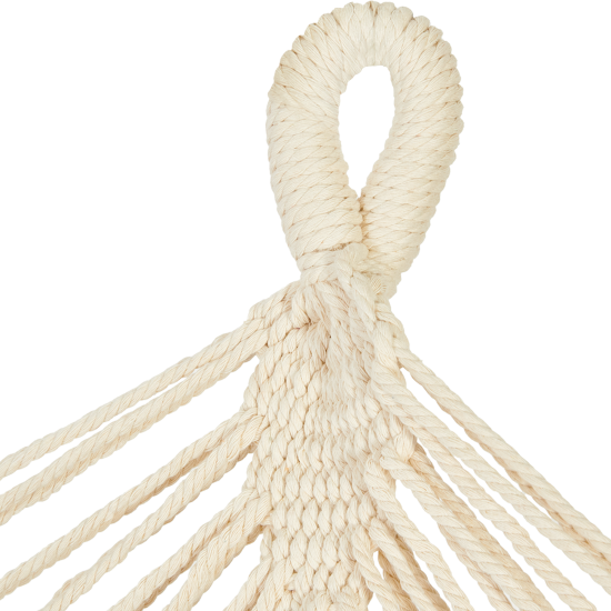 Гамак садовый Marina 140x200 см, поликоттон/дерево, цвет белый/голубой