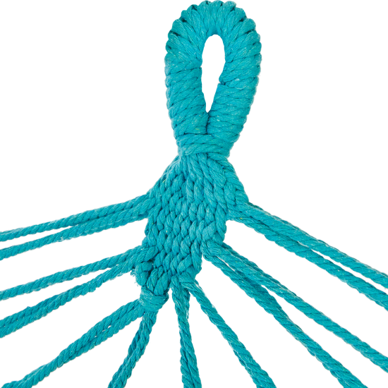 Гамак садовый Polynesia 100x200 см, поликоттон/дерево, цвет голубой