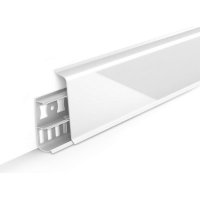 Напольный плинтус DECONIKA Д-П85 001-0 БЕЛ-Г