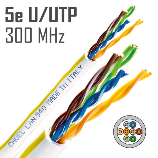 Интернет-кабель (витая пара) UTP CAT5e LAN 540 4х2х0,51 мм Cavel