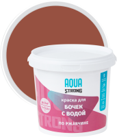 Краска для бочек с водой Aquastrong износостойкая глянцевая цвет красно-коричневый 1 кг