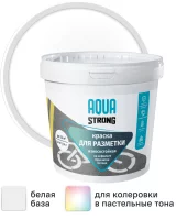 Краска для брусчатки Aquastrong износостойкая матовая цвет белый 2 кг
