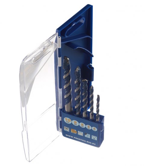 Набор сверл универсальных спиральных Практика 4-10 мм (5 шт.) (640-339)