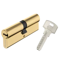 Цилиндр Standers TTAL1-4545GD, 45x45 мм, ключ/ключ, цвет латунь