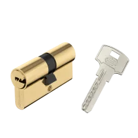 Цилиндр Standers TTBL1-3030, 30x30 мм, ключ/ключ, цвет латунь