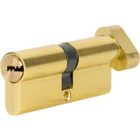 Цилиндр Standers TTAL1-4040NBGD, 40x40 мм, ключ/вертушка, цвет латунь