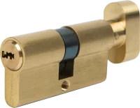 Цилиндр Standers TTBL1-3030NB, 30x30 мм, ключ/вертушка, цвет латунь