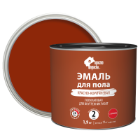 Эмаль для пола Простокраска полуматовая цвет красно-коричневый 1.9 кг