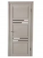 Дверь межкомнатная глухая Астерия 70x200 см Hardflex цвет серый жемчуг с замком и петлями