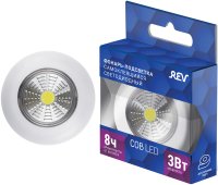 Светодиодный фонарь-подсветка Pushlight 3 Вт на батарейках круг