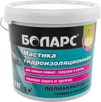 Мастика гидроизоляционная Боларс полиакриловая 5 кг