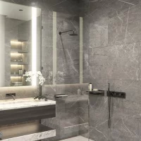 Глазурованный керамогранит Estima МО103 60x120x1 см 1.44 м² неполированный цвет серый