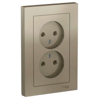 Двухместная розетка Systeme Electric ATLAS DESIGN