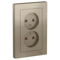 Двухместная розетка Systeme Electric ATLAS DESIGN