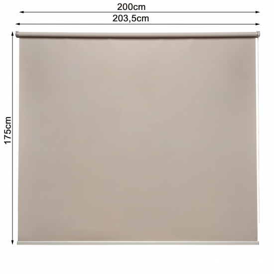 Штора рулонная блэкаут Inspire Belem 200x175 см коричневая