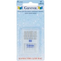 Иглы для бытовых швейных машин для трикотажа Gamma NT №80/12