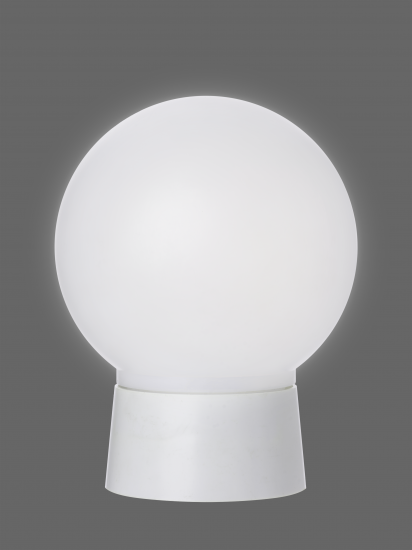 Светильник НББ 60 Вт IP20 с оптико-акустическим датчиком, накладной, шар, цвет белый