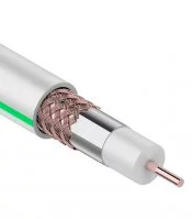 Кабель коаксиальный телевизионный SAT 703B 1х1 мм экранированный Rexant Green Line