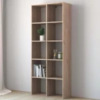 Стеллаж Spaceo KUB 10 секций 70.4x173.7x31.7 см ЛДСП цвет гикори джексон