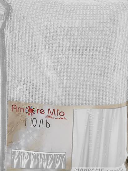 Тюль на ленте «Фентези Макраме» 250x260 см цвет бежевый
