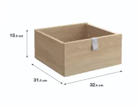 Выдвижной ящик Spaceo KUB 32.4x15.3x31.5 см ЛДСП цвет дуб
