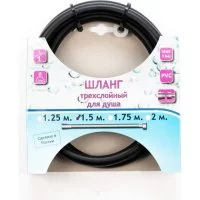 Душевой армированный шланг TUBOFLEX ШДПВХTF15ЧМЧГ