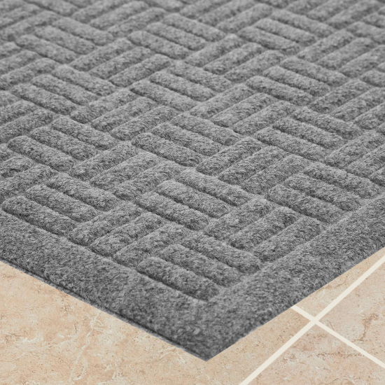 Коврик Inspire Lenzo 50x80 см полиэфир/резина цвет серый