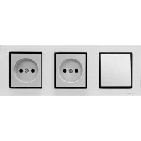 Одноклавишный выключатель + розетки Vesta Electric Комплект-3