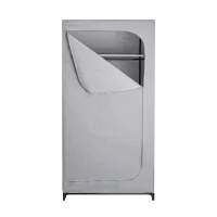 Шкаф-чехол для одежды Spaceo 75x160x45 см сталь/нетканый материал цвет светло-серый
