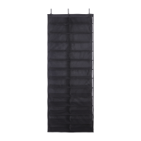 Органайзер для обуви подвесной Spaceo 59x160x15.2 см полиэстер цвет чёрный