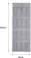 Органайзер для обуви подвесной Spaceo 51x140x15.4 см полиэстер цвет серый