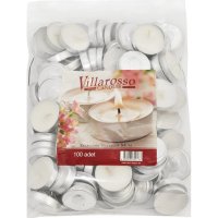 Плавающая чайная свеча MIR LIGHT горения БЕЛАЯ Villarosso