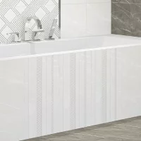 Плитка настенная Azori Hygge Light Mix 31.5x63 см 1.59 м² камень цвет белый полосы