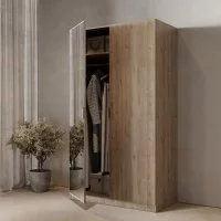 Шкаф распашной Турин Комфорт 2610 с 2 дверями 120.6x213x60 см ЛДСП цвет гикори джексон